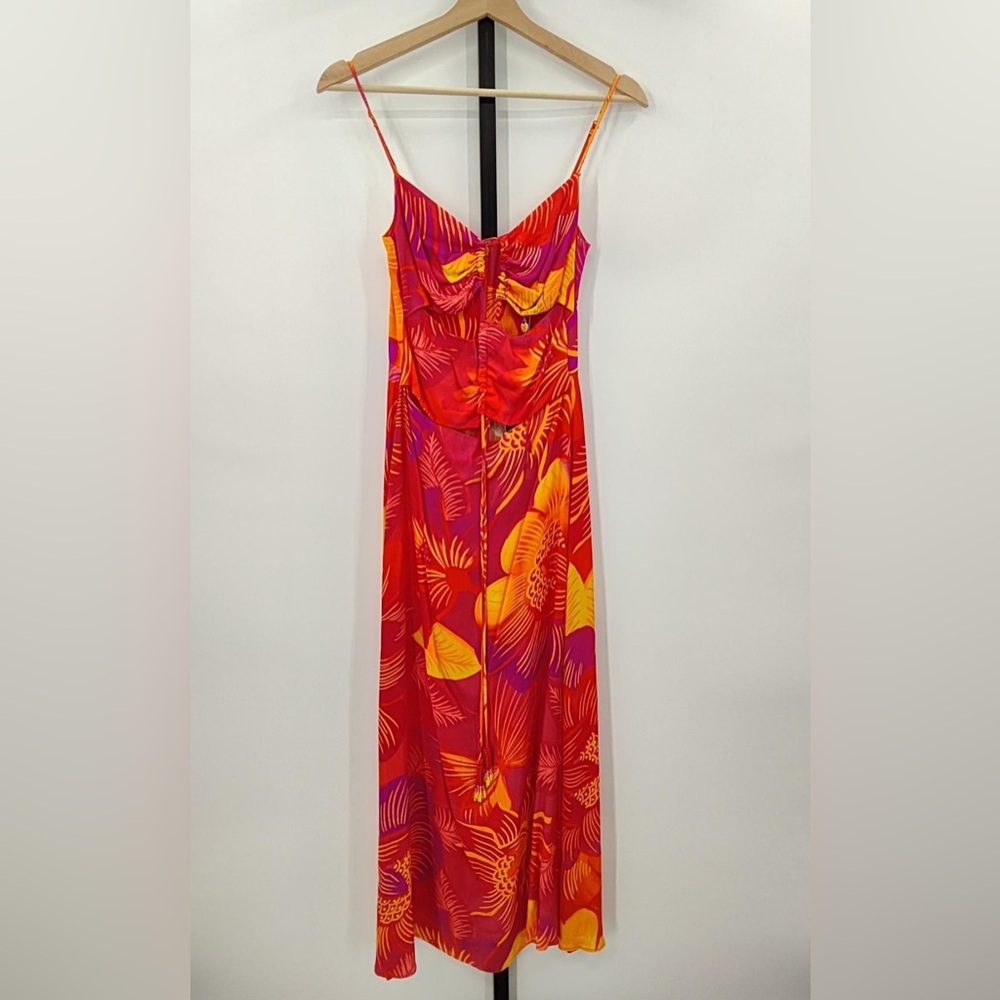 Farm Rio Lenzing Ecovero Viscose Midi Dress - Picture 2 of 3